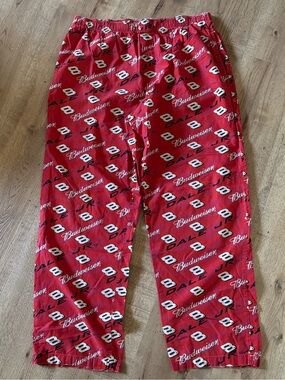 Vintage Y2K Winners Circle Dale Earnhardt Jr #8 Budweiser NASCAR Pajama Pants L
